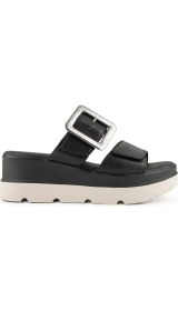 Resim Hush Puppies Effeza 625205 Hakiki Deri Kadın Terlik Siyah 