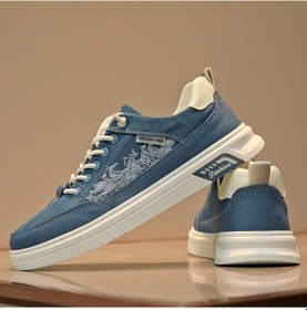 Resim Mavi Günlük Spor Ayakkabıları Erkek Tüm Maçlar Aşınmaya Dayanıklı Erkek Ayakkabıları Moda Spor Eğlence Koşu Erkek Sneaker 56823698 Mavi 