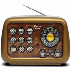 Resim Nostaljik Radyo Md-1901Bt Kahverengi 