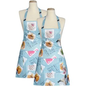 Resim Raşel İkili Paket Sıvı Geçirmez Su Geçirmez Mutfak Önlüğü Çağla 