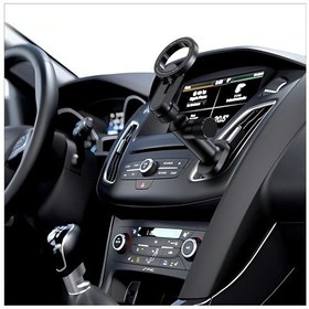 Resim Go Des Gd-hd327 Magnetik 360 Dönebilen Düz Zemin Ve Havalandırma Tasarımlı Araç Telefon Tutucu Siyah 