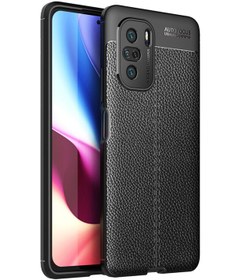 Resim Microcase Xiaomi Mi Poco F3 Leather Tpu Silikon Kılıf - Siyah 