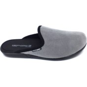 Resim Ceyo Pıerro-3 Grı Sıcak Kumaş Comfort Rahat Erkek Ev Terliği 