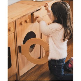 Resim enskids Ens Kıds Montessorı Ahşap Çamaşır Makinası 