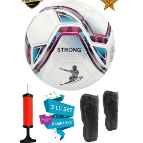 Resim ALASTOR Profesyonel Futbol Topu 3'lü Set Dikişsiz Futbol Topu Sert Zemin Halı Saha Futbol Topu Pompa Tekmelik Avantajlı 