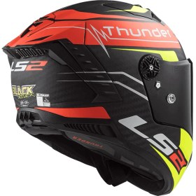 Resim Ls2 Thunder Karbon Attack Full Face Motosiklet Kaskı 
