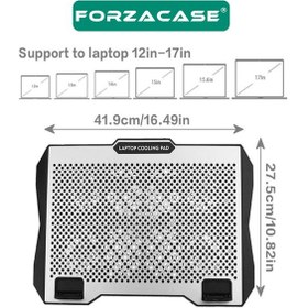 Resim 8 Fan Ayarlanabilir Notebook Laptop Soğutucu Telefon Tutucu Fc979 
