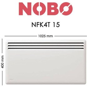 Resim Nobo Front Elektrikli Panel Isıtıcı 1500w 
