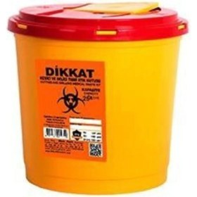 Resim Sağlık Atık Kovası 5 Lt, 10 Adet, Güvenli Atık Toplama Seti 