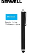 Resim Zore Derwell Üniversal Ipad Huawei Xiaomi Telefon Tablet Dokunmatik Siyah Tablet Kalemi Siyah 