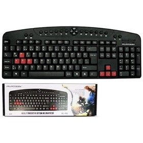 Resim Usb Multimedia Kablolu Oyun Klavye Platoon Pl-145 - 548357907 