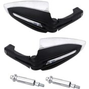 Resim Motosiklet Led Elcik Rüzgar Koruma Mafsallı Üniversal Motor Led Elcik 