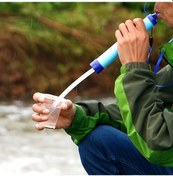 Resim Willowhaven Mavi 528.34 Galon Taşınabilir Su Arıtma Çubuğu Kamp Dağcılık Acil Durum Filtresi 