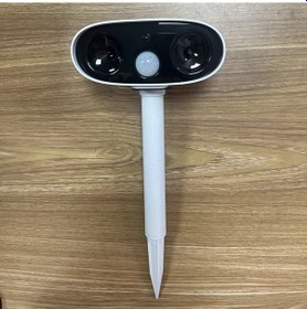 Resim Xuweiwei 2024 Beyaz Yeni Yükseltilmis Ses Dalgasi Hayvan Kovucu Günesli Acik Hava Hareket Algilama Cihazi 