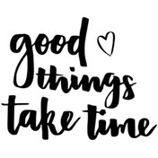 Resim Genel Markalar Good Things Take Time Sticker Oto Motor Laptop Duvar Folyo Sticker 25x20 Cm 