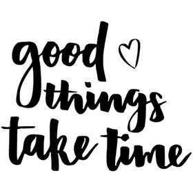 Resim Genel Markalar Good Things Take Time Sticker Oto Motor Laptop Duvar Folyo Sticker 25x20 Cm 