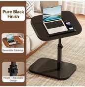 Resim Willowhaven Rv Karavan Kamp Masası - Katlanır Ayarlanabilir Yükseklik Masa, Siyah 