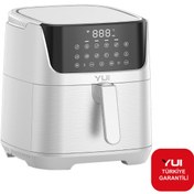 Resim Yui M25 Maxifry Pro 5.5 lt Yağsız Airfryer Beyaz 