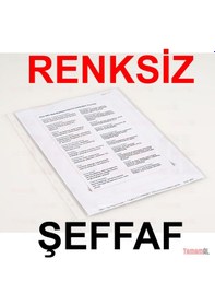Resim A4 Poşet Dosya Föy Şeffaf 100 Lü 1 Paket N11.86 