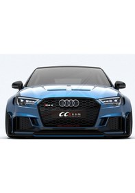 Resim Audi Rs Logo Ön Kaput Glossy Black Air Flow Rüzgarlık 