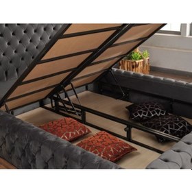 Resim Nivabaza Çift Kişilik Baza Başlık Havuzlu Set Hıgh Mountaın Yatak Hariç 