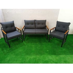 Resim Store Metal Çay Seti Koltuk Takımı 2+1+1 Bahçe Mobilyaları Balkon Takımı 