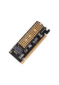 Resim M2 NVME SSD NGFF To PCI-E 3.0 X16 M Key Kart Çevirici Adaptör 