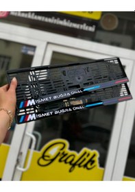 Resim Bmw M Uyumlu Model Klasik Plakalık 