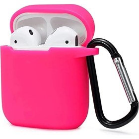 Resim CPT16 Airpods 2 (2.nesil) Sert Silikon Kılıf - Pembe 
