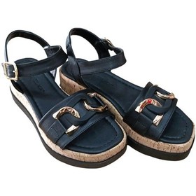 Resim Castle Black 35178 Kadın Tokalı Dolgu Taban Sandalet Siyah Siyah 