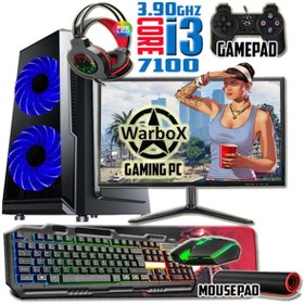 Resim WARBOX Hero I3 7100 3.90ghz 8gb Ram 240gb Ssd 250gb Hdd R7 240-4gb E.kartı 19" Monitör 