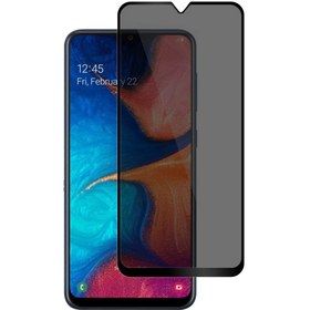 Resim Samsung Galaxy A20 Privacy 5d Gizlilik Filtreli Cam Ekran Koruyucu Siyah 