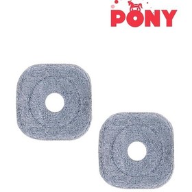 Resim Pony Temiz & Kirli Suyu Ayırma Özelliği Otomatik Temizlik Seti Yedek Mop Paspas 2'li 