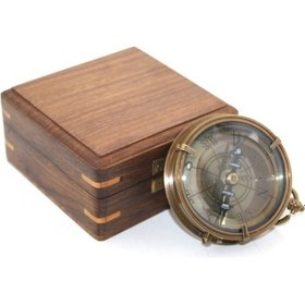 Resim Periboia Ahşap Kutulu Pusula Model 9 