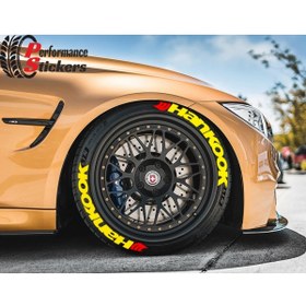 Resim bombtire Lastik Yazısı Hankook 8 Adet Stıker 1.sınıf Kalite Solmaz 
