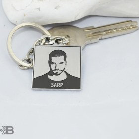 Resim Bayzade Içerde Dizisi Sarp Kare Çelik Anahtarlık 