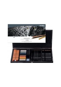 Resim Lyra Drawing 47 Parça Ahşap Kutulu Eskiz Çizim Seti / L2054001 Çok Renkli 