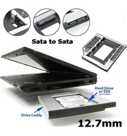 Resim Mena Rise 12.7mm HDD Caddy DVD SSD Kutu Sata CD Kızak Ikinci Harddisk Laptop Notebook 4717 