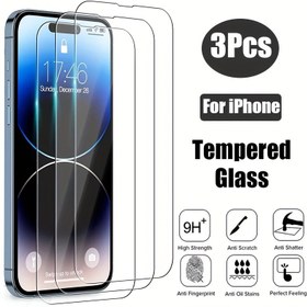 Resim For Iphone 11 12 13 Mini 14 Pro XS Max X XR 6 6 S 7 8 Artı SE2 SE3 için 3 ADET Temperli Cam Ekran Koruyucu 
