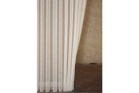 Resim İNCE ÇİZGİLİ ŞANTUKLU TÜL KREM 1-2 SEYREK PİLE 150X260 