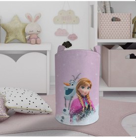 Resim Mekta Home Bebek Ve Çocuk Odası Karlar Ülkesi Anna Desenli Oyuncak Sepeti Renkli Çok Renkli 