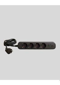 Resim Akıllı Akım Dengelemeli 4 Lü Çoklu Priz Type-c Ve Usb Çıkışlı 1 