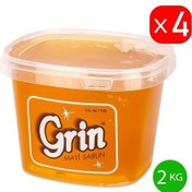 Resim Parlatıcı Jel Arap Sabunu, 4 adet 2 KG Ayçiçek Yağlı Macun Formunda Sabun (Toplam 8 KG) 