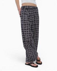 Resim Grey Garden Düz Kesim Geniş Kadın Pantolon - Grey Garden / M 