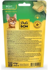 Resim Delibon Crunchy İçi Dolgulu Bisküvi Tavuklu ve Naneli Kedi Ödülü 60 G 