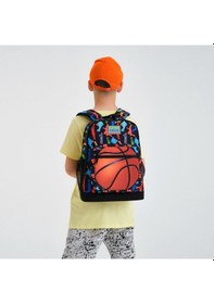Resim Coral High Kids Siyah Basketbol Desenli 2'li Okul Çanta Seti Set0223471 