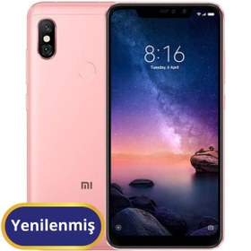 Resim Xiaomi Redmi Note 6 Pro Yenilenmiş TR Garanti | 128 GB 4 GB Pembe 