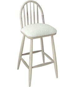 Resim Rustica İskandinav Bar Sandalyesi Beyaz 