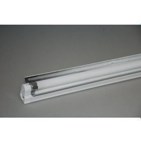 Resim T5 Bant Armatür 1X35W Reflektörlü Elektronik Balastlı Beyaz Günışığı Antrasit 