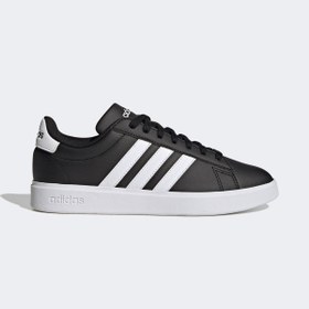 Resim adidas Grand Court Cloudfoam Comfort Erkek Siyah Günlük Spor Ayakkabı 